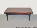 茶木目デコラ張天板応接卓子