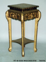 金色彫刻入クラシック木製花台