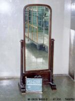 濃茶ニス塗り旧型木製姿見