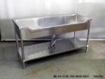 ステンレス製業務用舟型シンク