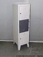 グレーコンビ色三段スチール製ロッカー