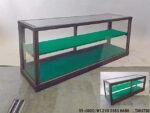 茶ニス木製旧置き型ショーケース